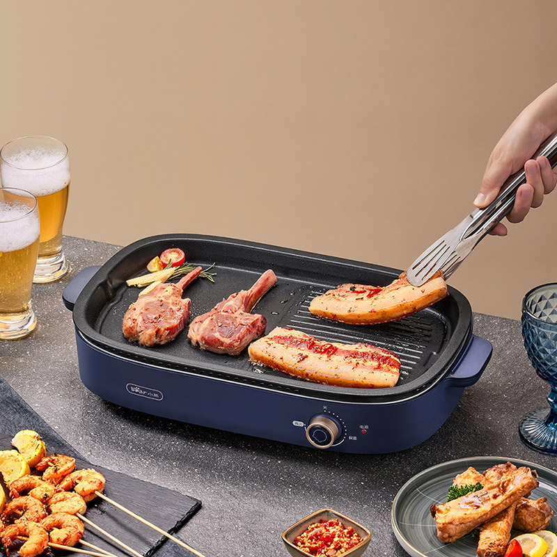 Electric Grill with Removable Plates